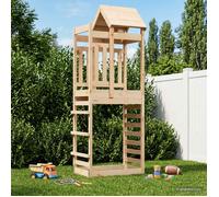 Play Tower Outdoor Brown Solid Pine Wood 85 x 52.5 x 238 cm With Set Durable Kit
