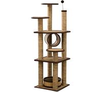 Play Towers for Cats Woven Cat Climbing Frame Cat Tree Four Seasons Universal Large Cat Climbing Frame Trees for Cats (Color : Yellow, Size : 45X45X138CM) (Yellow 45X45X138CM)