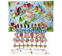 Play Traffic Signs - Play Traffic Signs | Wooden Street Signs Toy | Wooden Street Signs Playset | Educational Game | Realistic Road Sign for Thu