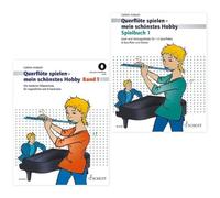 Play Transverse Flute - My Most Beautiful Hobby Volume 1 and Game Book 1 (ED 9331D, ED 9486, 9783795727680, 9783795757595) + soundman Flute Cleaning Cloth (Starter Set)