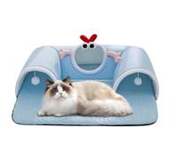 Play Tunnel for Cats, Large Cellar Bed with Tunnel for Cats - Sleeping Mat and Mat for Small Animal Puppy Kitten House Apartment Winter Summer