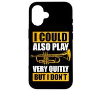 Play very quitly Trumpeter Trumpet Player Case for iPhone 16