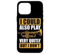 Play very quitly Trumpeter Trumpet Player Case for iPhone 16 Pro Max