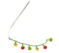 Play Wand For Active Pet Activity And Bonding Colorful Tomato Indoor Kittens Exercise For Felines Cats Stick Cats Toy