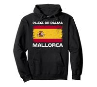 Playa De Palma Mallorca Spain Flag Design Proud Spanish Flag Pullover Hoodie