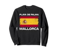 Playa De Palma Mallorca Spain Flag Design Proud Spanish Flag Sweatshirt