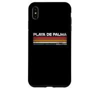 Playa De Palma Mallorca Spain Retro Stripes Vintage Travel Case for iPhone XS Max