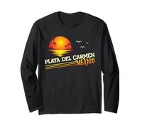 Playa Del Carmen Beach Mexico Tropical Sunset Summer Long Sleeve T-Shirt