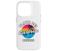 Playa del Carmen Mexico Beach Sunset Summer Vintage Souvenir Case for iPhone 14 Pro