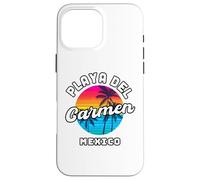 Playa del Carmen Mexico Beach Sunset Summer Vintage Souvenir Case for iPhone 16 Pro Max