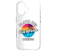 Playa del Carmen Mexico Beach Sunset Summer Vintage Souvenir Case for iPhone 17