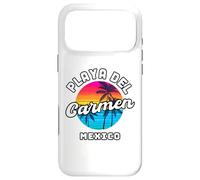 Playa del Carmen Mexico Beach Sunset Summer Vintage Souvenir Case for iPhone 17 Pro Max