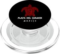 Playa del Carmen Mexico Tribal Sea Turtle Ocean Art Design PopSockets PopGrip for MagSafe
