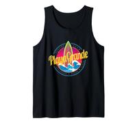Playa Grande in Costa Rica with Sunset and Surf Design Tank Top