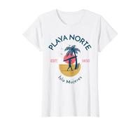 Playa Norte Isla Mujeres Yucatan Peninsula Mexico Value Graphic T-Shirt, Women, White, XS