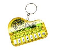 Playable Miniature Piano Keychain Toy for Children Portable Musical Instrument with LED Light Safe Design Toddler Musical Learning Toy