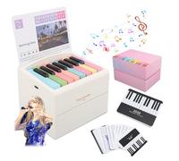 Playable Piano Calendar 52 Music Scores Rechargeable Piano Desk Calendar 2025 Birthday Gift (Taylor Swift Whtie)