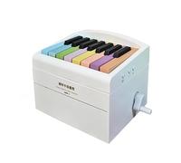 Playable Piano Desk Calendar 2024, 3D Memo Pad Creative Time Piece Calendar With 52 World Famous Songs, Room Decor Aethetic Birthday Gift For Music Lovers (White, English, 11 * 9 * 9cm)