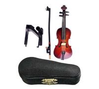 Playable Tiny Violin Figurine 5 Inch Doll House Accessories