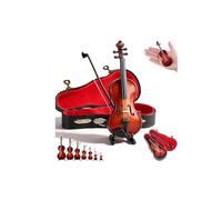 Playable Tiny Violin Figurine,The Worlds Smallest Miniature Musical Instrument with Sound and Sad Music,Mini Musical Instrument Accessory or Keychain Charm for Unique Dumb Stupid Gag Gift