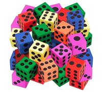 Playbees Big Foam Dice Set - 36-Pack, Jumbo, and Colorful Dice for Kids - Ideal for Boosting Math Skills, Great Gifts, and Party Fun