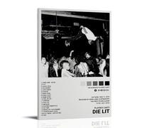 Playboi Carti Die Lit Album Canvas Art - Modern Aesthetic Decorative Painting for Bedroom & Living Room - 08x12inch (20x30cm) Frame-style-5