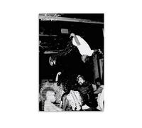 Playboi Carti Poster Die Lit Album Art Hip Hop Wall Art Print Music Room Decor Black And White Photography Urban Aesthetic Rap Culture Wall Decoration Trendy Home Decor Gift 20x30inch Unframed