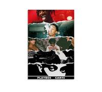 Playboi Poster Carti Rapper Music Album Collage Vintage Retro Cover Decorative Painting Canvas Wall Posters And Art Picture Print Modern Family Bedroom Decor Posters 12x18inch(30x45cm)