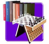 Playbook Board Game,3D Printed Hangman Game,Playbook'd Portable Books Design Board Games for Family Party,Travel Games (Chess Set)