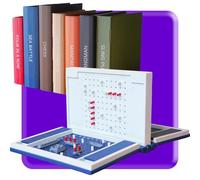 Playbook Board Game,3D Printed Hangman Game,Playbook'd Portable Books Design Board Games for Family Party,Travel Games (Sea Battle)