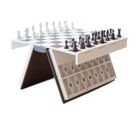 Plaÿbook'd Chess - 3D Printed Chess Book, Book Design Folding Board Game For Adults | Portable Compact Game Set,for Home Christmas Birthday Holiday Boys Girls Adults Friends