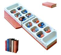 Playbook'd Chess | Book-Style Board Games, Magnetic Chess Set, 3D Printed | 4-in-a-Row, Sea Battle, Hangman | Portable Board Games For Adults(Mancala)