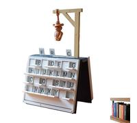 Playbook'd - Hangman Game, Magnetic Chess Game, Mancala Board Game, Backgammon Sets, Four in a Row Game, Sea Battle, 3D Chess Set, Playbook'd Book Board Games (Hangman)