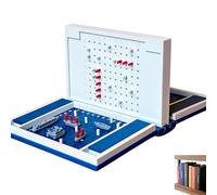 Playbook'd - Hangman Game, Magnetic Chess Game, Mancala Board Game, Backgammon Sets, Four in a Row Game, Sea Battle, 3D Chess Set, Playbook'd Book Board Games (Sea Battle)