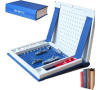 Playbook'd - Hangman Game, Magnetic Chess Game, Mancala Board Game, Backgammon Sets, Four in a Row Game, Sea Battle, 3D Chess Set, Playbook'd Book Board Games, Bookshelf Board Games (Sea Battle)