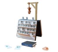 PlayBook'd Hangman, Vocabulary Words Spelling Challenge Table Game, Hangman Challenge Game Toy, Fun Family Board Games with Books Design for Adults Kids