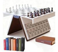 Playbook'd Magnetic Cowboy 3D Printed Game - Multi-Game Board for Chess, Backgammon, Mancala & More(Chess)