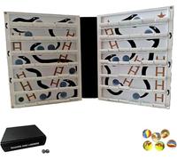 Playbooked Snakes and Ladders, Snakes & Ladders Book, Snakes and Ladders Board Game, Chutes and Ladders Board Game, Automatic Pop-Up 3D Game with Built-in Snake Mechanism (black)