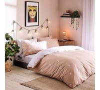 Playboy Bedding Iconic Bunny Reversible King Duvet Cover Set with Pillowcases Nude
