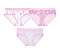 Playboy Women's Juniors Ladies Bunny Print Underwear and Sports Bra Sets in Sizes XXS-XL, 3-pack Printed Boyfriend Brief, XS