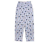 Playboy Women's Super Soft Cozy Yummy Lounge Pants, Dice & Bunny Toss - Light Blue, Medium