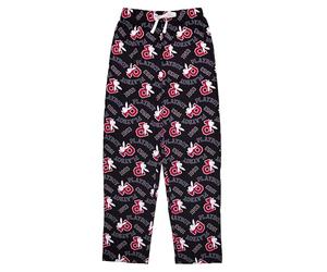Playboy Women's Super Soft Cozy Yummy Lounge Pants, Varsity Toss - Black, L