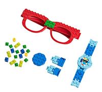 Playbuild Building Bricks Digital Watch and Eye Glasses Set, Cool Toys for Boys and Girls, Classic Block Wrist Watch and Eye Glasses for Kids of All Ages.