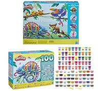 Play-Doh Wow 100 Bulk Modeling Compound Variety Pack with 100 Cans Including Sparkle, Super Shimmer, Metallic and Confetti for Kids 3 Years and Up