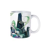 PLAYDOM Genshin Impact Zhong Li QiQi Furina de Fontaine Hu Tao Tighnari XianYun Chiori EULA Navia Kaedehara Kazuha Coffee Mugs,Tea Mug - Ceramic Coffee Mugs for Women and Men (Baizhu)