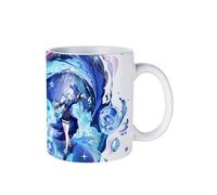 PLAYDOM Genshin Impact Zhong Li QiQi Furina de Fontaine Hu Tao Tighnari XianYun Chiori EULA Navia Kaedehara Kazuha Coffee Mugs,Tea Mug - Ceramic Coffee Mugs for Women and Men (Furina de Fontaine)