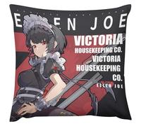 PLAYDOM Zenless Zone Zero Billy Kid VonLycaon Nicole Demara Ellen Joe,18 * 18 inch- Throw Pillow Decor for Home Sofa Bedding (Ellen Joe)