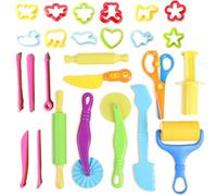 Playdough Accessories, 26-Pcs Play Doh Tools Set for Kids, DIY Creation Educational Toys with Multiple Shapes, Play Dough Accessories for Toddlers Boys and Girls
