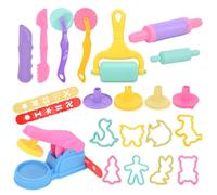 Playdough Tool Set, 22 Pcs Play Dough Tools Sets for Kids, Basic Play Dough Tools Starter Set for Kids Playdough Accessories Includes Cutters Roller,Rolling Pins,Safety Scissors,Plastic Knife