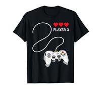 Player 2 - Funny Gamer Couple Valentine's Day Gaming T-Shirt